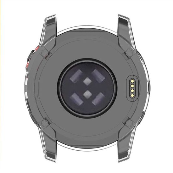 Защитный бампер чехол для часов Garmin Fenix 7X, Tactix 7 / 7 Pro, Enduro 2 силиконовый (Прозрачный)
