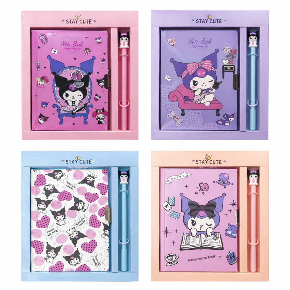 Набор блокнот с ручкой Куроми/Стич