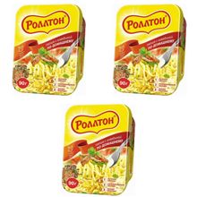 Лапша Роллтон С говядиной по-домашнему 90 г 3 шт