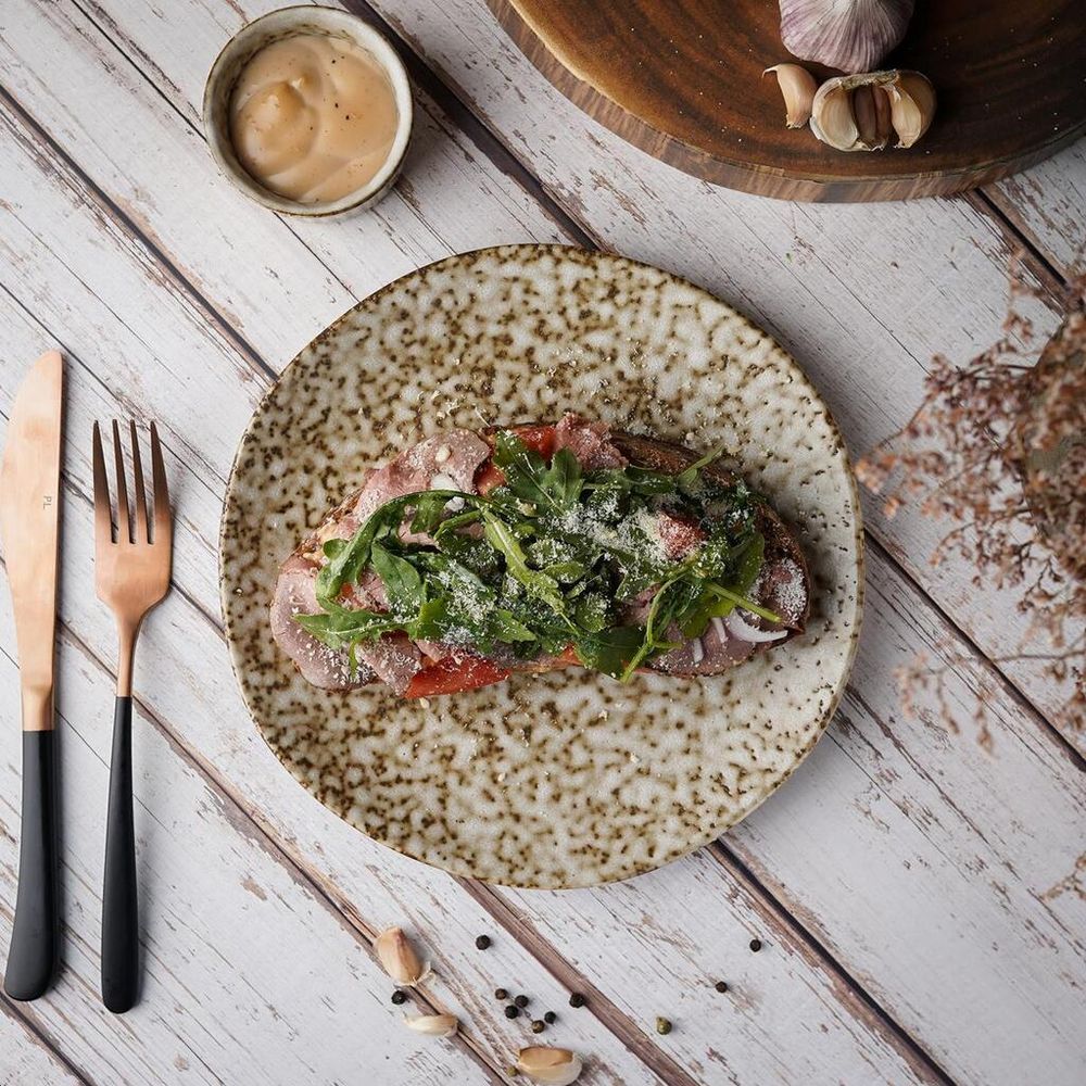 Тарелка d 22,5 см Brown Spider Silk P.L. Proff Cuisine [6]