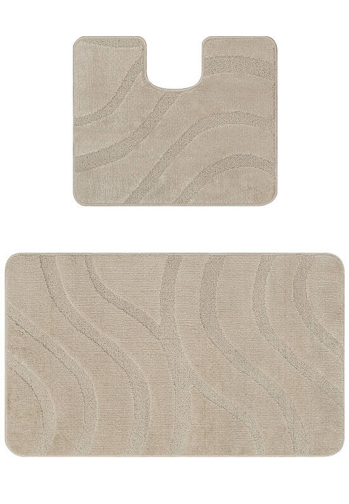 Комплект ковриков для ванной Confetti Bath Maximus Symphony 2521 Sandy Grey BQ (60*100; 50*60)
