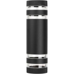 Светильник уличный настенный ЭРА «Адрия» GBW-102-BL-0300 230В 2хЕ27 IP54 вверх/вниз черный | Садово-парковые светильники