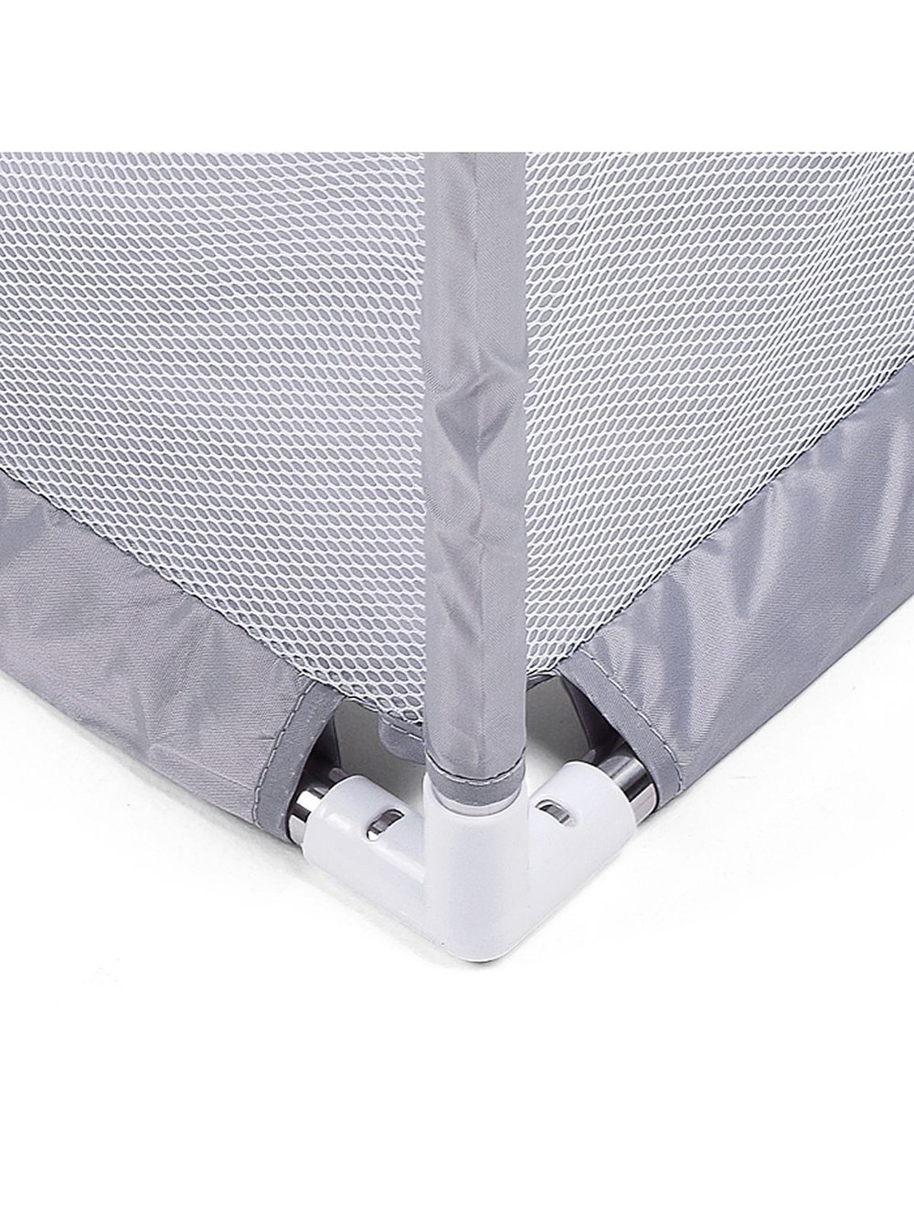 Манеж детский прямоугольный с баскетбольным кольцом и воротами (120*180*60) цвет серый (М11-2)