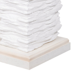 Портал Firelight Porto 25 камень белый, шпон беленый дуб