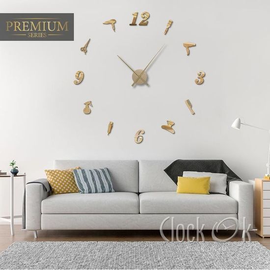 Настенные 3D часы Парикмахер