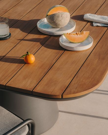 Tudons Садовый стол из алюминия серого цвета Испания La Forma