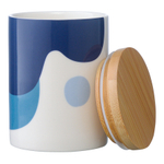 Банка для хранения синего цвета с авторским принтом из коллекции freak fruit, 275мл