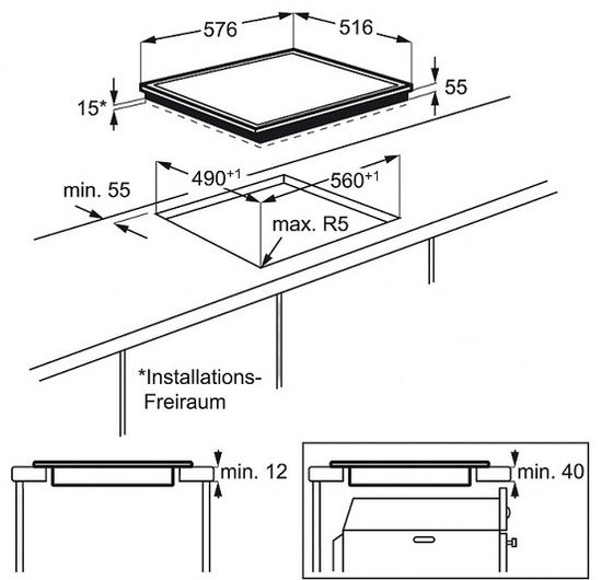 Индукционная варочная панель Electrolux EHI 96740 XK