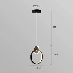 Светильник подвесной светодиодный Lanbos, 6 Вт LED, 3 кв м, черный