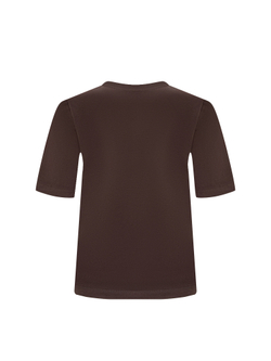 Футболка коричневая женская