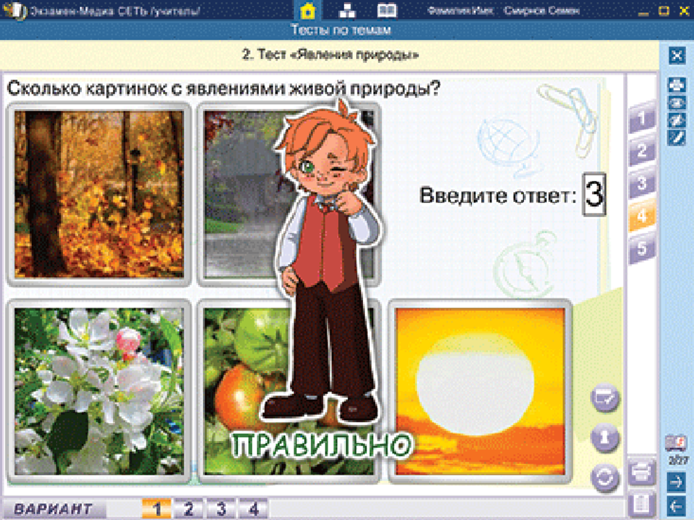 Сетевая версия. Тесты. Окружающий мир. 1 класс