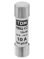 Плавкая вставка ПВЦ-С2 10х38 10А TDM SQ0729-0007