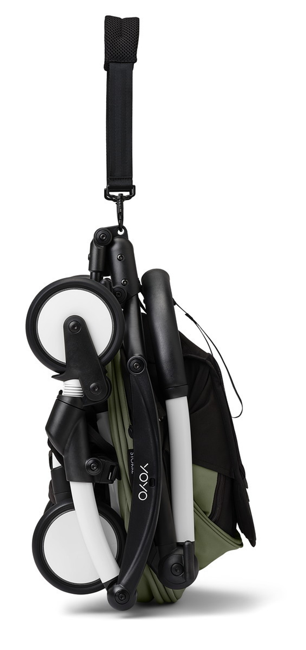 Коляска Stokke YOYO3 Newborn Pack рама белая White 2 в 1 Olive