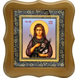 Регина Отонская (Гальская) дева, мученица. Икона на холсте.