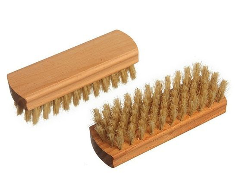 Щетка для обуви 12,5см дерево, нат.светлый волос, 80 пучков, Yozhik