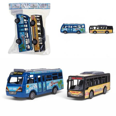 Набор автобусов 2шт, пакет XY332-1
