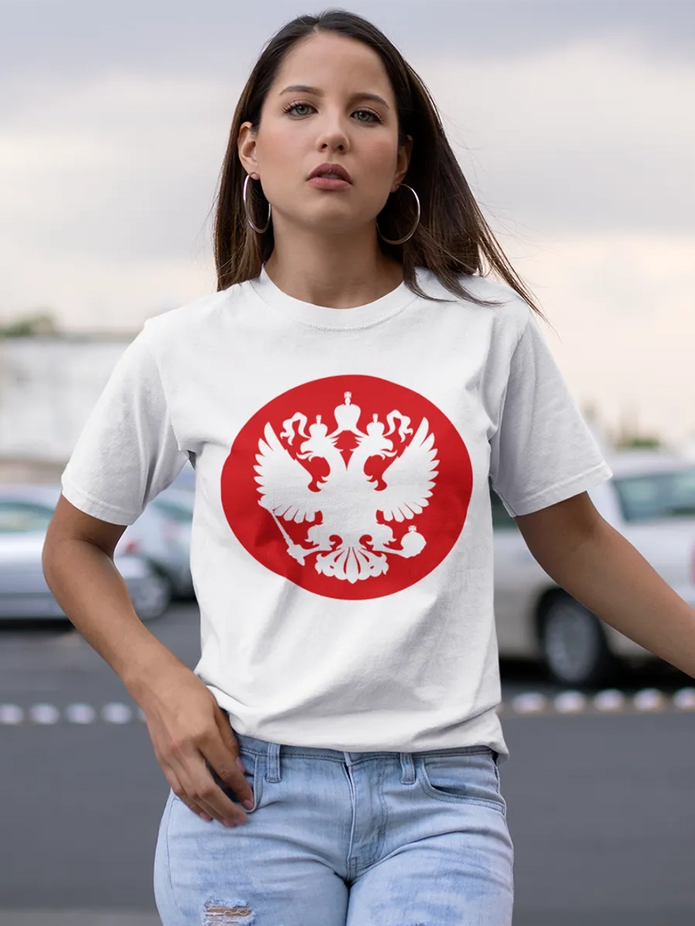 Футболка принт Россия