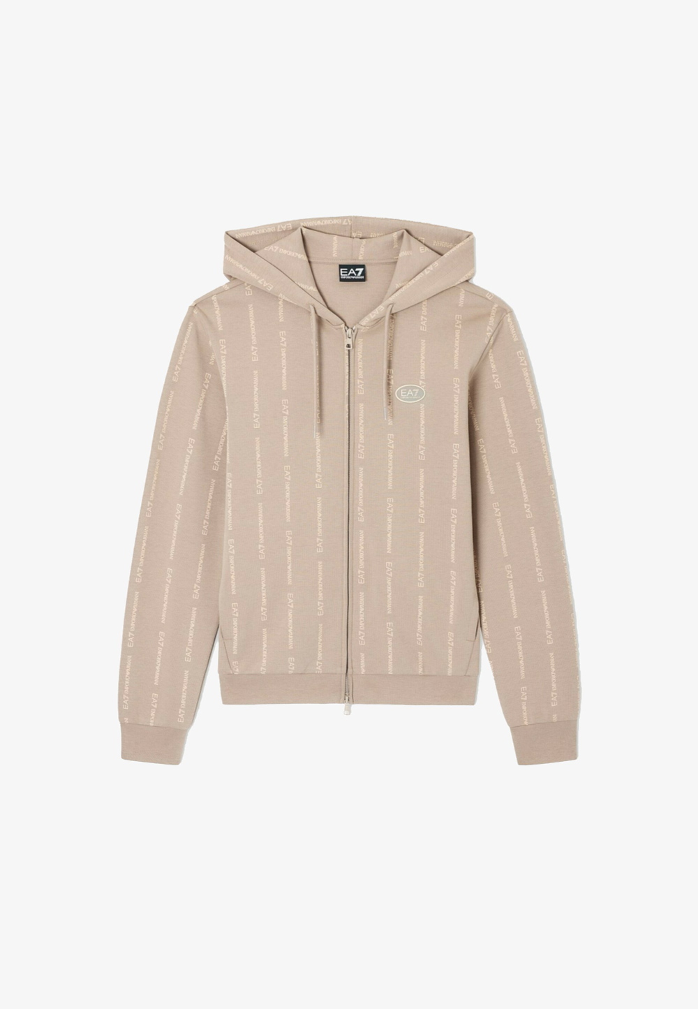 EA7 Emporio Armani Толстовка на молнии - Коричневый