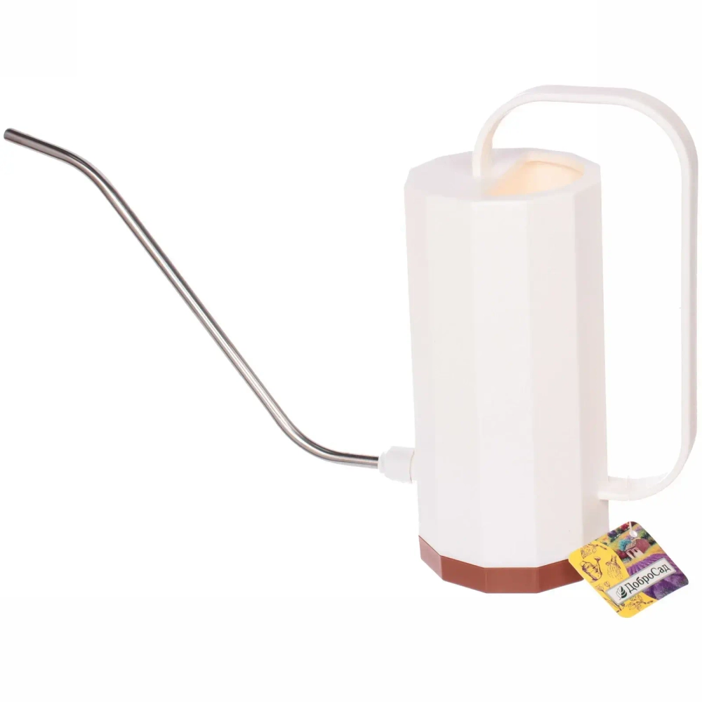 Лейка для растений 1,2л «Victoria Falls» с прикорневым поливом, angel white ДоброСад