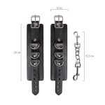 Черные наручники на сцепке ToyFa Anonymo 310103