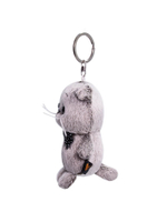 Басик в желтой жилетке с серым капюшоном Ks25-058