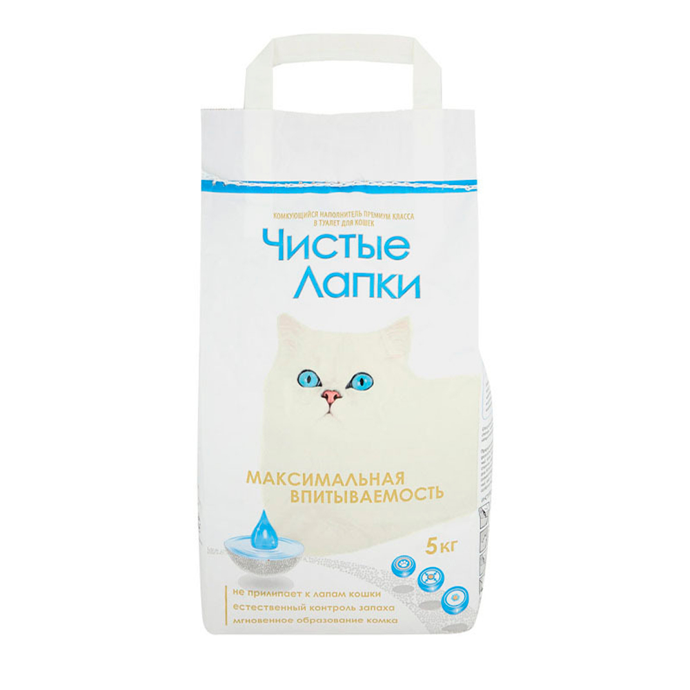 Чистые Лапки комкующийся 5 кг