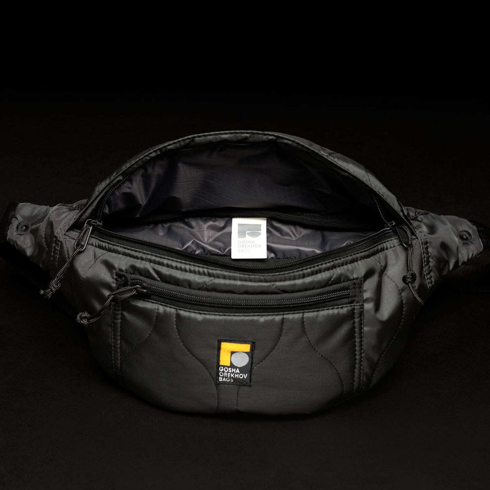 Сумка Gosha Orekhov поясная Go Refrigi Waves Waist темно-серая
