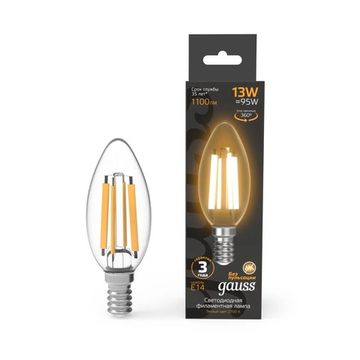 Лампа светодиодная Filament Свеча E14 13W 2700K 103801113 Gauss