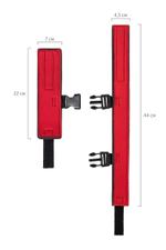 Черный ошейник с наручниками на липучках (Цвет: черный)