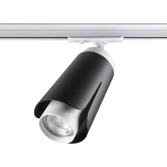 370836 PORT NT22 243 черный Светильник трековый однофазный трехжильный IP20 GU10 9W 220V TULIP