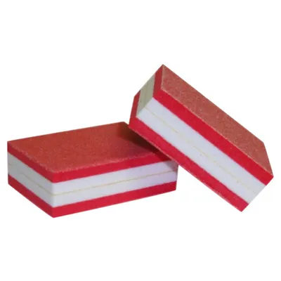 Баф-ластик мини СЕНДВИЧ (3,5см_2,5см) красный, упаковка 50 штук