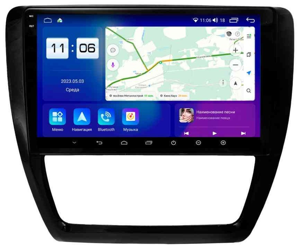 Магнитола для Volkswagen Jetta 6 2011-2018 - Parafar PF905RN2K на Android 13, QLED+2K, ТОП процессор, 4Гб+32Гб, CarPlay, 4G SIM-слот