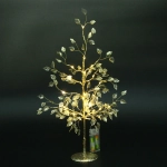 Дерево декоративное «Зимнее чудо» 50 cм, (с подсветкой на батарейках 2хАА), Золото