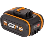 WORX WG581E 40В воздуходувка аккумуляторная (2 x 4 Ач, ЗУ) 62.5 м/с