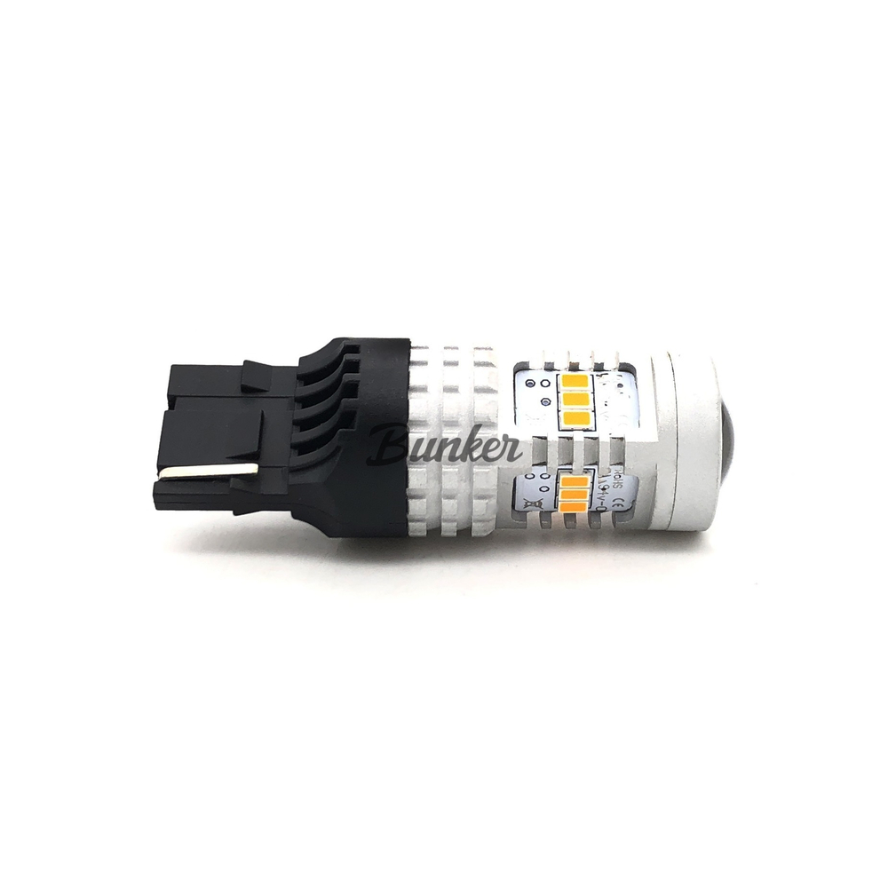 Светодиодная габаритная лампа Sariti 7440-3020-14 SMD Оранжевый (Не полярная)