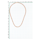 Цепь из красного золота с алмазной гранью (плетение «Сингапур»)