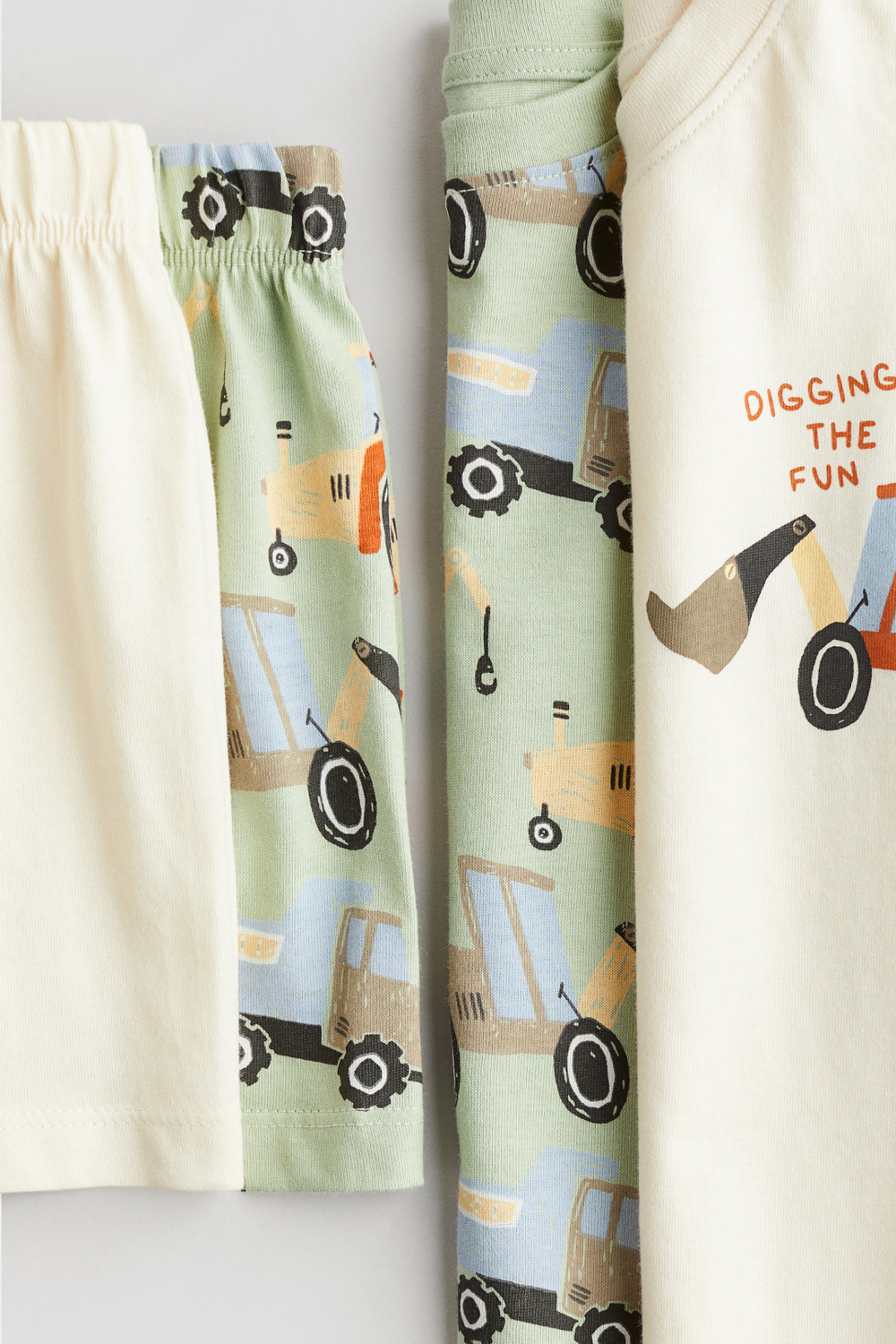 H&M Пижамный комплект из трикотажа с принтом ( 2 шт.), зеленый