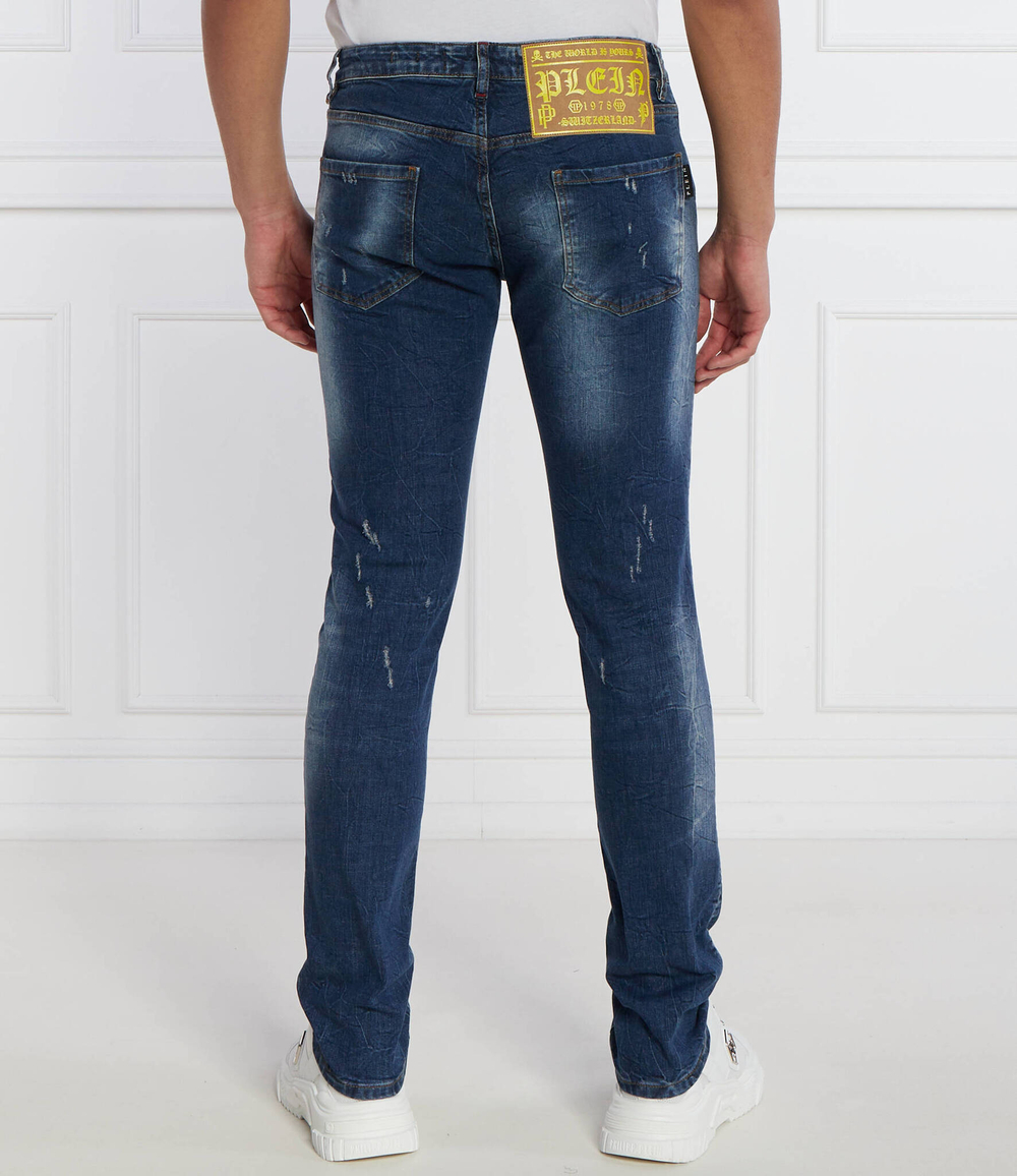 Джинсы Skull&Bones Philipp Plein - голубой(MDT3678 PDE004N)