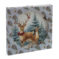 GAEM Тарелка "Олени", L24 W24 H1,5 см