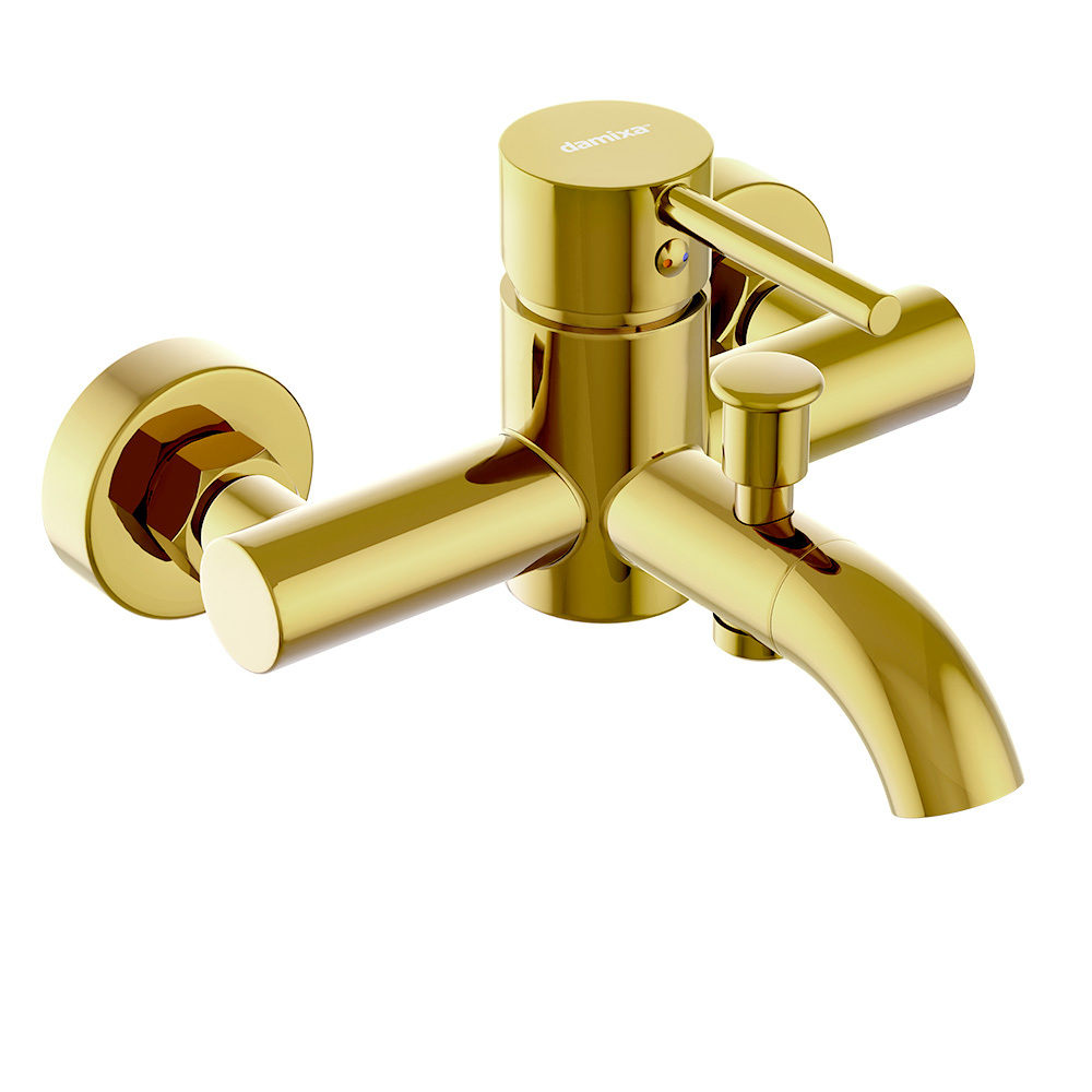 Смеситель для ванной и душа, золото Damixa Scandinavian Pure 361000600