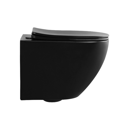 Унитаз Abber Bequem AC1100MB подвесной Черный матовый с сиденьем Микролифт
