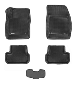 Коврики салона для CHEVROLET Cruze (2009-2015) Euromat 3D EVA черные Арт EM3DEVA-001504