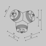Комплектующие для систем освещения с токоведущими элементами Technical CA016TC-B
