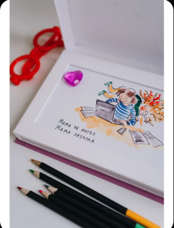 Мама не ангел. Набор открыток с авторскими рисунками