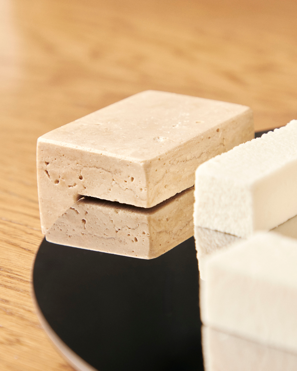 Поднос зеркальный Травертин