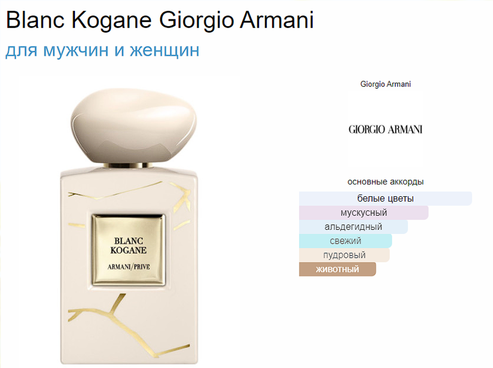Giorgio Armani Blanc Kogane
