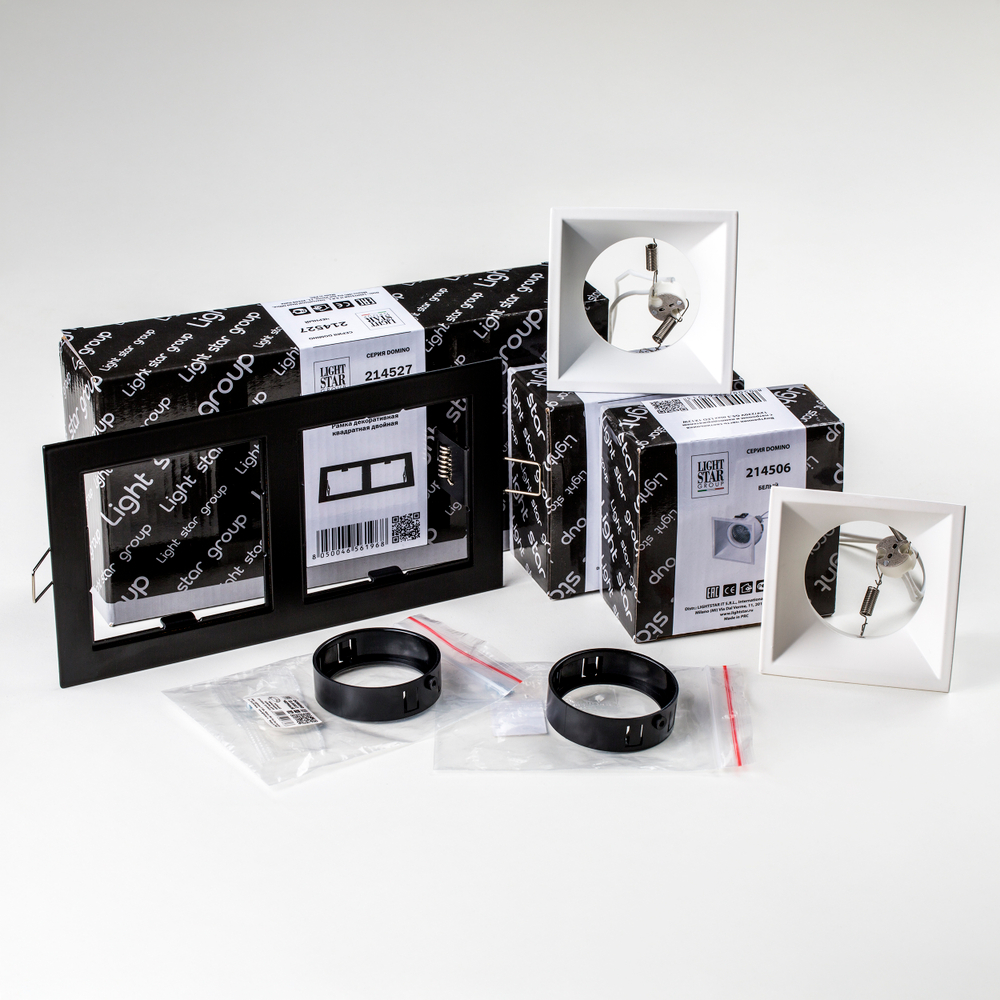 D5270606BMOD Светильник DOMINO QUADRO под LED модуль/лампу МR16 (214527+214506+214506+214007+214007)