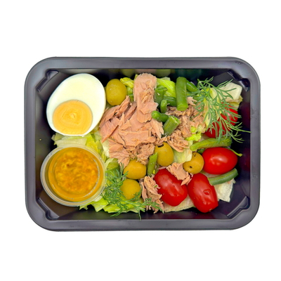 Салат с тунцом и зеленой фасолью