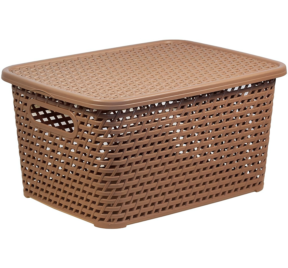 Ящик РОТАНГ с крышкой 4л. 280*185*126мм М2372