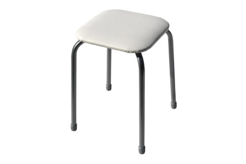 Табурет  Классика-3 арт.ТК03/СС (квадратное сиденье), светло-серый